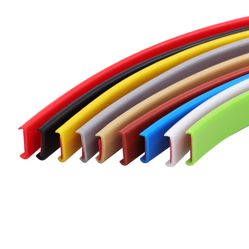 Furniture U-Shaped Edge Banding Strips, Cabinet Wardrobe Table Closing Buckle Strips, Wood Board Edge Banding Self-Adhesive Decorative Edge Strips