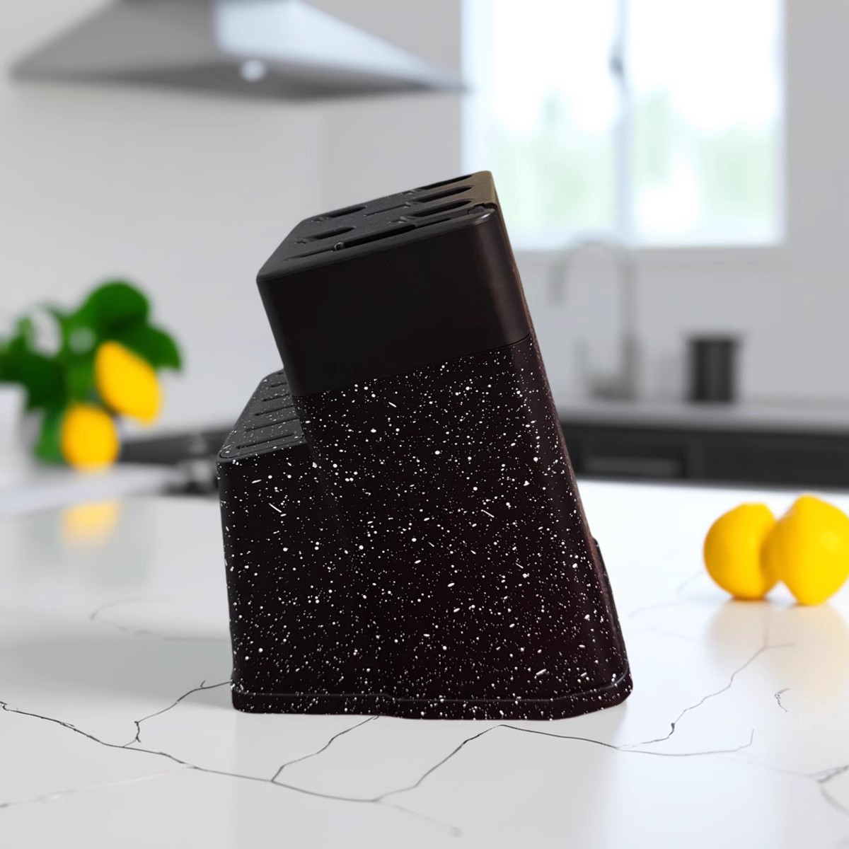 Popular Foreign Trade Plastic Knife Holder Kitchen Knife Insert Creative Thickened Plastic Knife Stand Knife Rack Drainage Mold-Proof