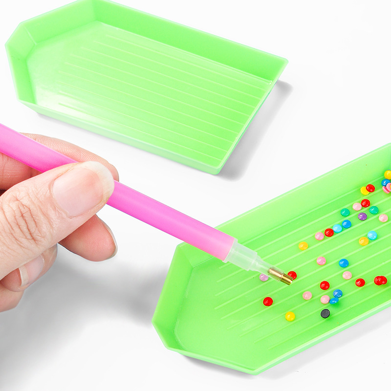 DIY Diamond painting tool suit round point drill clay bottled white point drill pen worker opening point drill plate