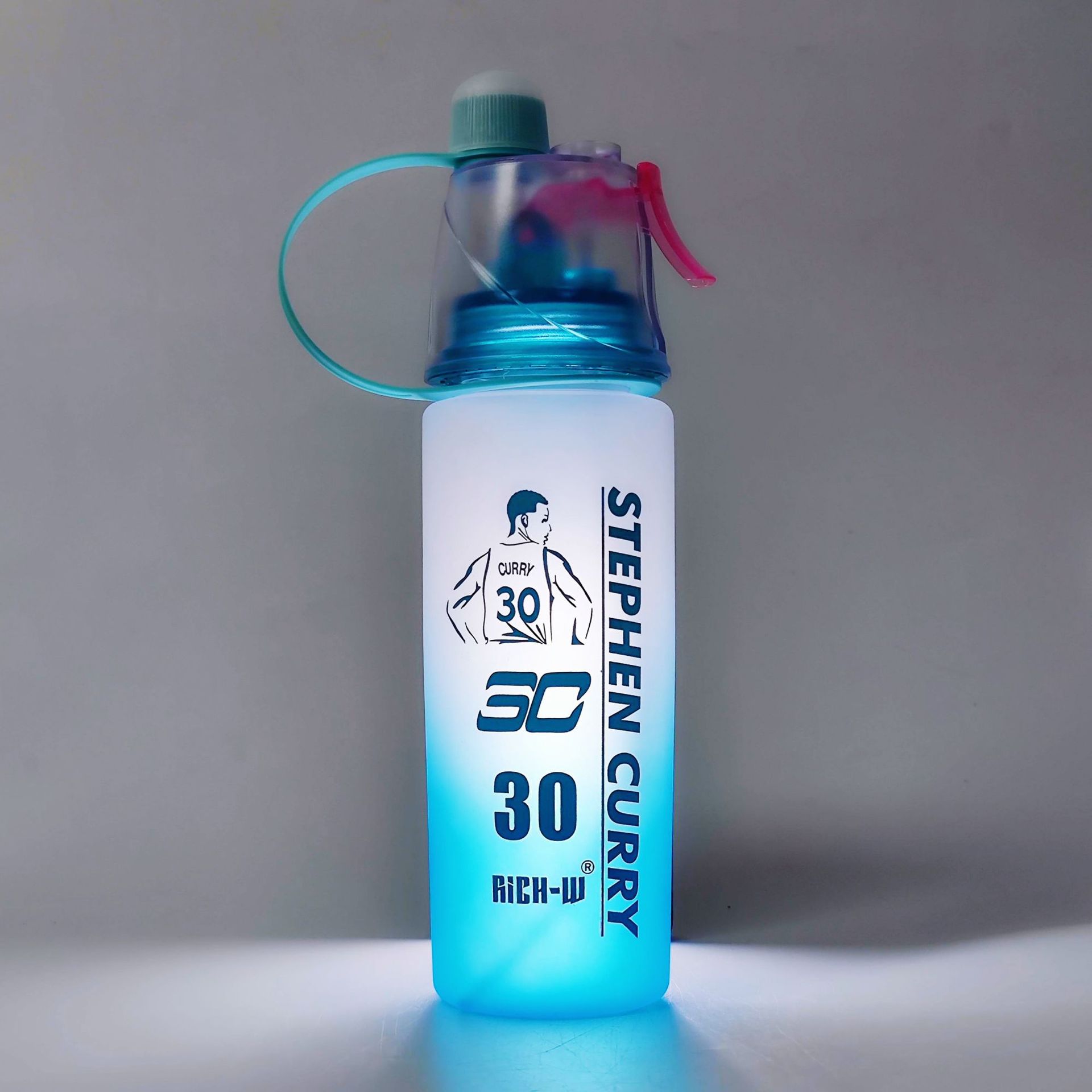 2024 New Gradient Spray Cup Inspirational Quotations Star Sports Spray Cup