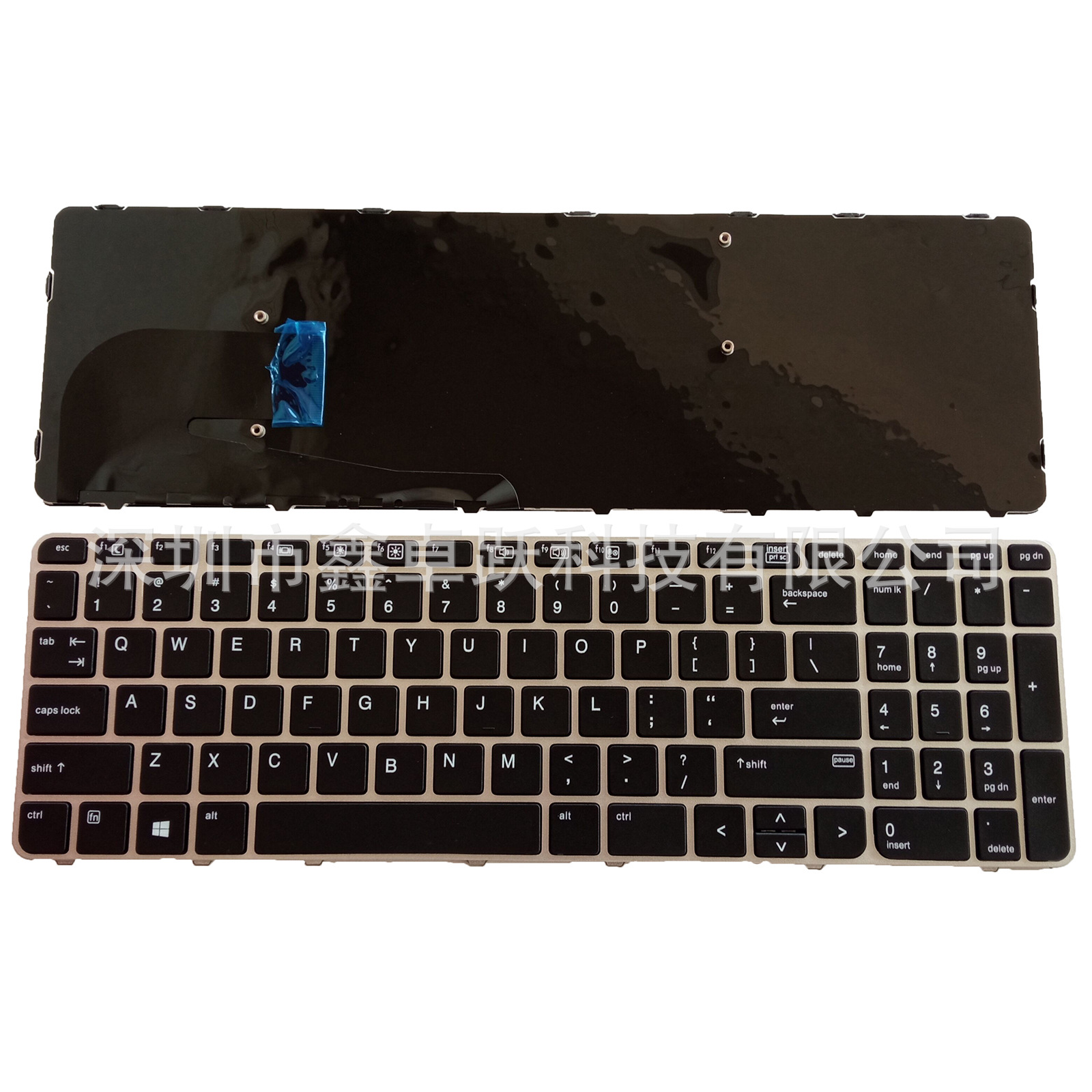 Клавиатура для HP 755 G 3 850 G 3 850 G4 ZBook 15u G3 G4 с серебряной рамкой