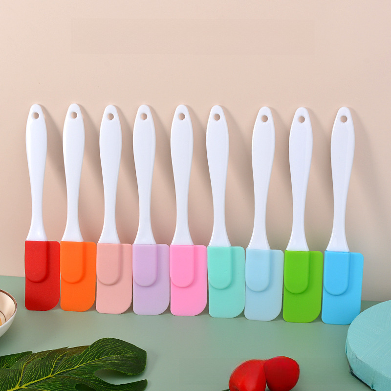 Cross-border silicone scraper small size split scraper cream cake spatula high temperature resistant baking tool factory in stock