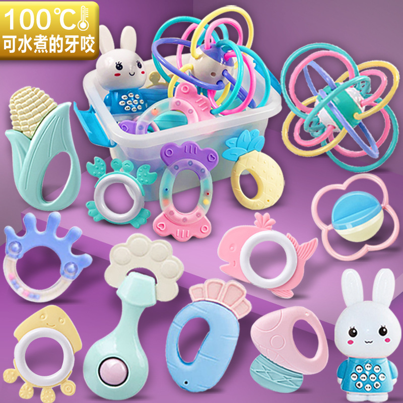 [Прямые продажи из-за границы] погремушка для новорожденных 0-6-12 месяцев, развивающая игрушка, прорезыватель