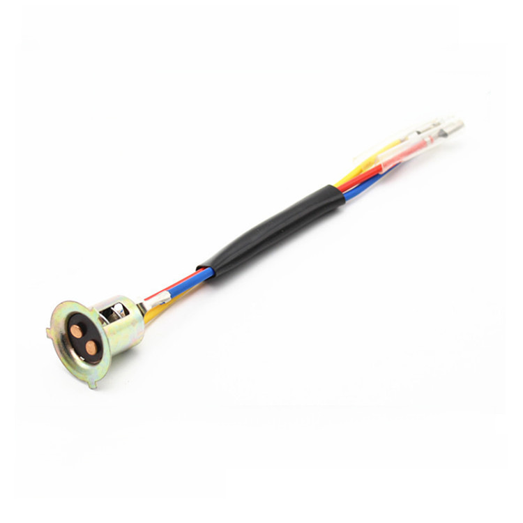 Motorcycle electric car double claw headlight lamp holder steering lamp holder rear tail lamp holder battery car instrument lamp holder socket