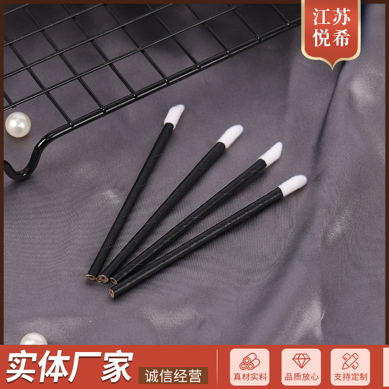 Paper Rod Lip Brush Disposable Lip Glaze Brush Lip Brush Portable Lip Glaze Brush Beauty Makeup Tools Makeup Brush