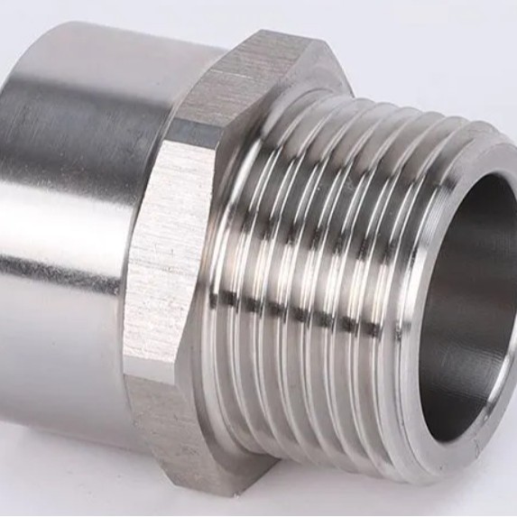 304 Stainless Steel Cable Waterproof Connector Metal Armored Explosion-Proof Cable Connector Internal and External Wire Thread Explosion-Proof Connector