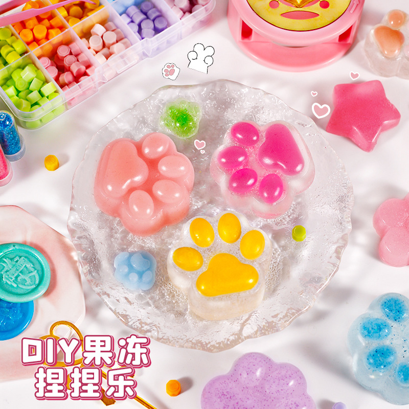 Pinch Le Jelly Wax Fire Paint suit Handmade DIY Tool Material Full Set Mold Children Holiday Gift Wholesale