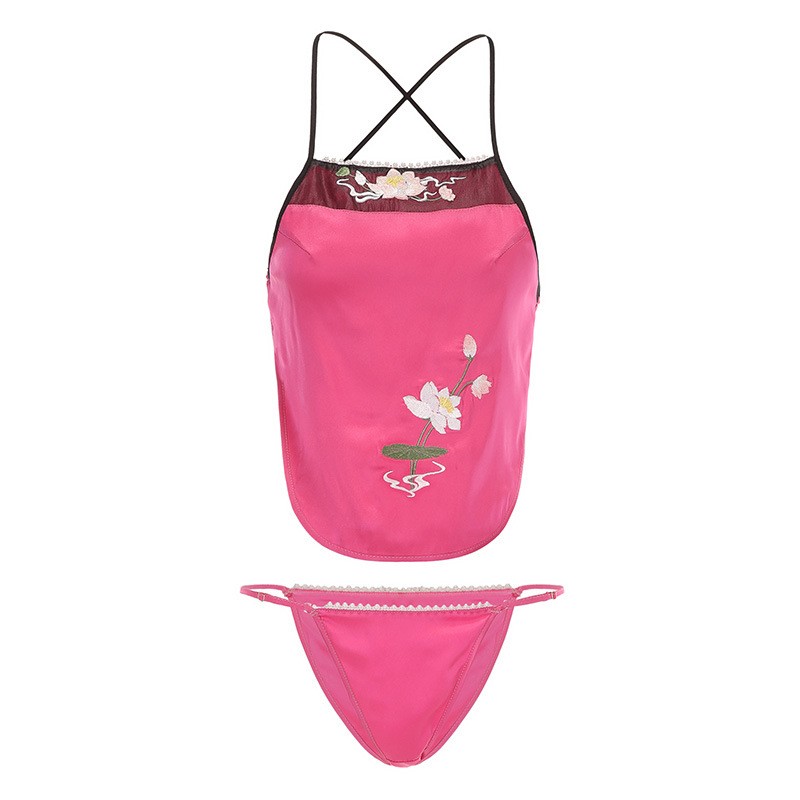Yueyi Original Guofeng Tongxin Lotus Theme Bellyband Embroidery Antique Small Chest Pure Desire Classical Uniform Sexy Underwear