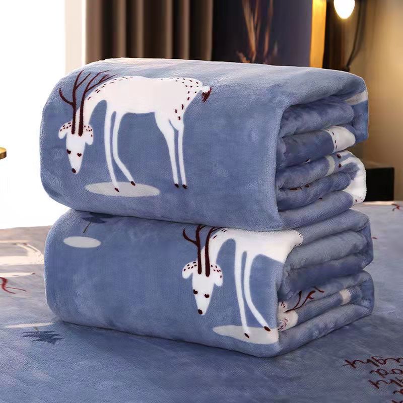 Faleirong blanket air conditioning blanket children's blanket lunch break thickened coral fleece gift blanket manufacturers wholesale support generation