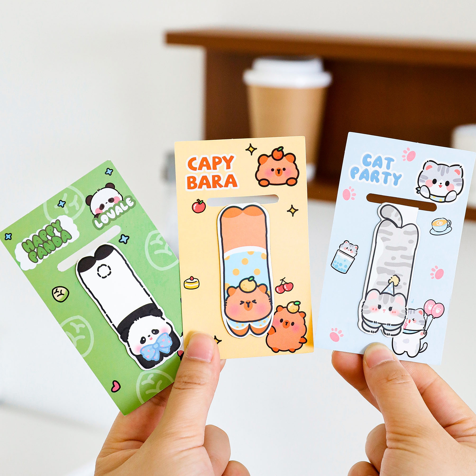 Cute Pet Magnetic Bookmark Student Cartoon High-Looking Reading Book Page Holder Cute Animal Bookmark Stationery