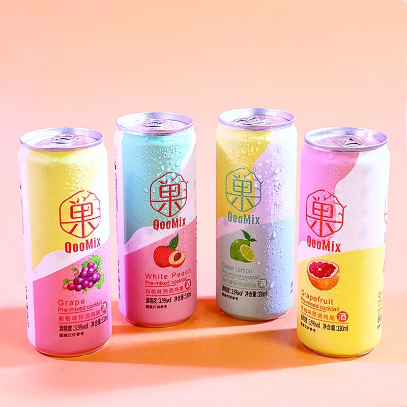 Cocktail tipsy 330ml pop can whole box wholesale wine fruit wine sweet wine pre-mixed fruit wine non-fruit beer
