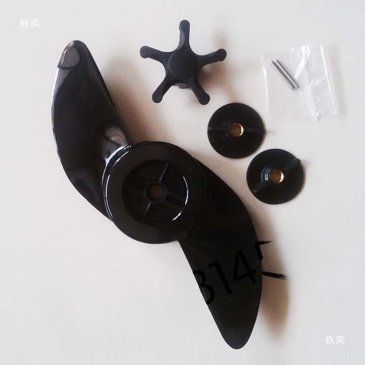 Электрический внешний мотор Haibo Et34, резиновая лодка, морская лопасть пропеллера, двухлопастной пропеллер