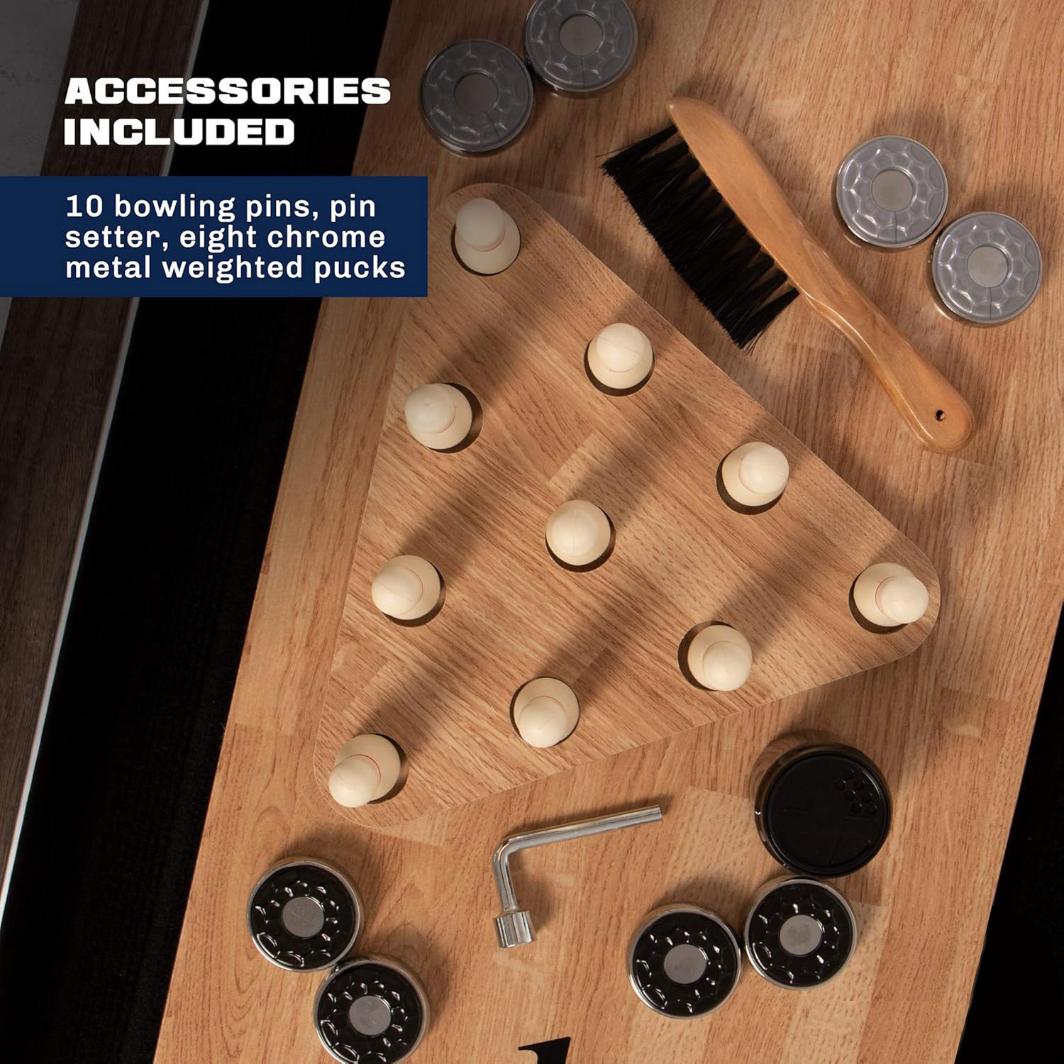 Competition-Grade Shuffleboard Table, Indoor Leisure and Entertainment, Shuffleboard and Bowling Two-In-One Table, Exclusively for Cross-Border Sales