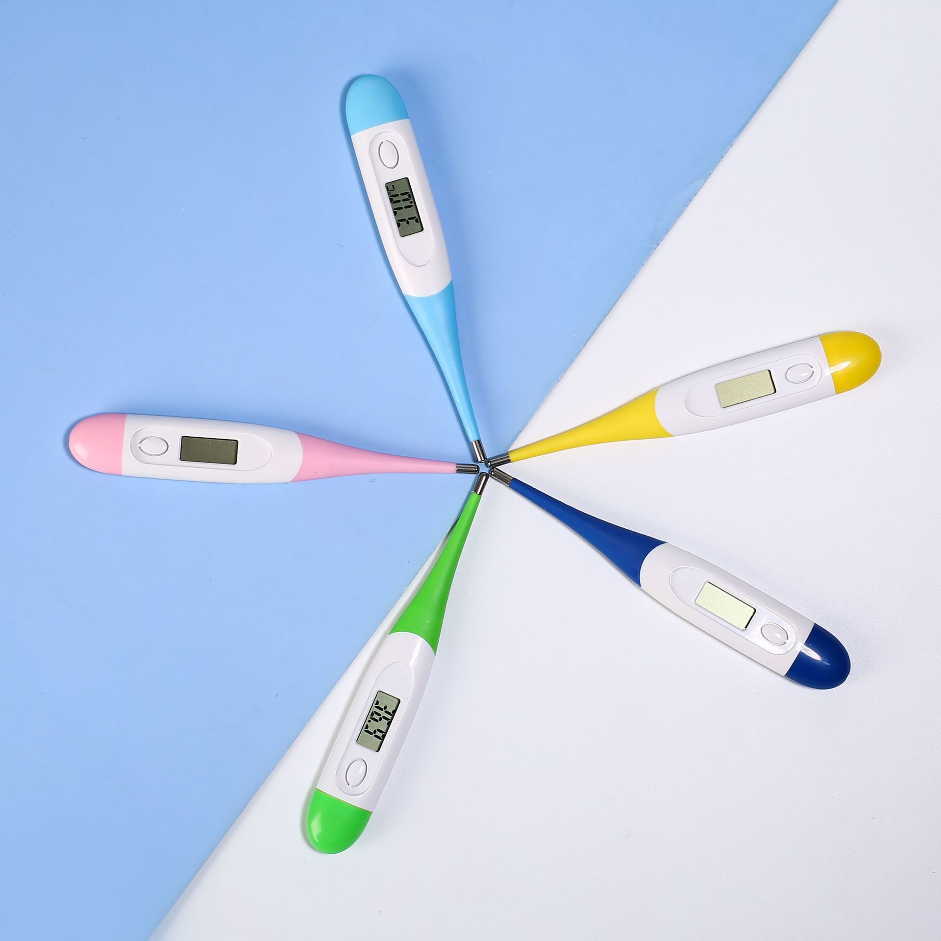 Foreign Trade Chinese and English Soft-Head Electronic Thermometer Children's Oral Adult Household Medical Thermometer Instrument Wholesale