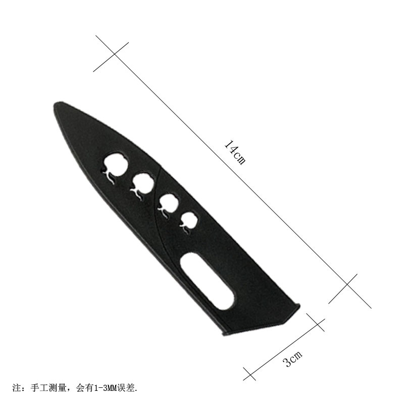 Factory in stock plastic chef knife set bread knife set fruit knife set