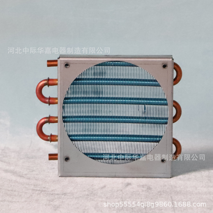 B CP1x6x120 mini condenser mini radiator copper tube finned air-cooled evaporator small heat exchanger
