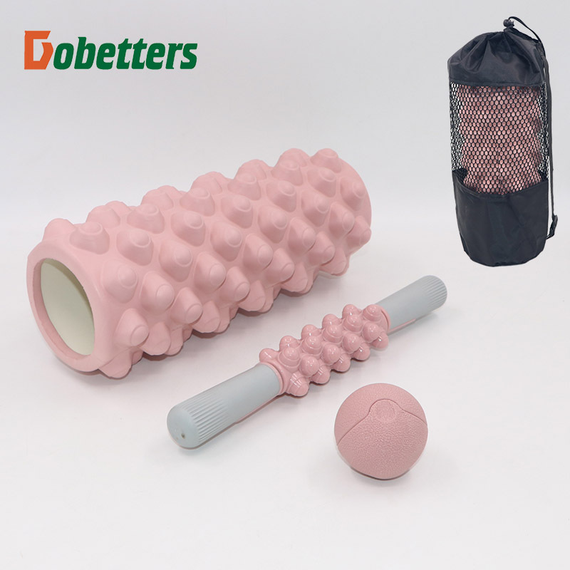 33cm floating point wolf tooth-shaped yoga column massage stick fascia ball Hollow foam shaft Pilates yoga shaft suit