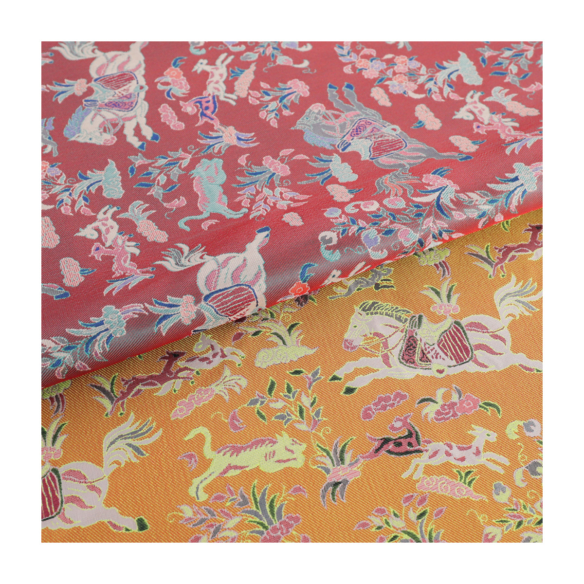 "TY007" New imitation Shu brocade fabric vest jacket Han clothing material brocade clothing fabric