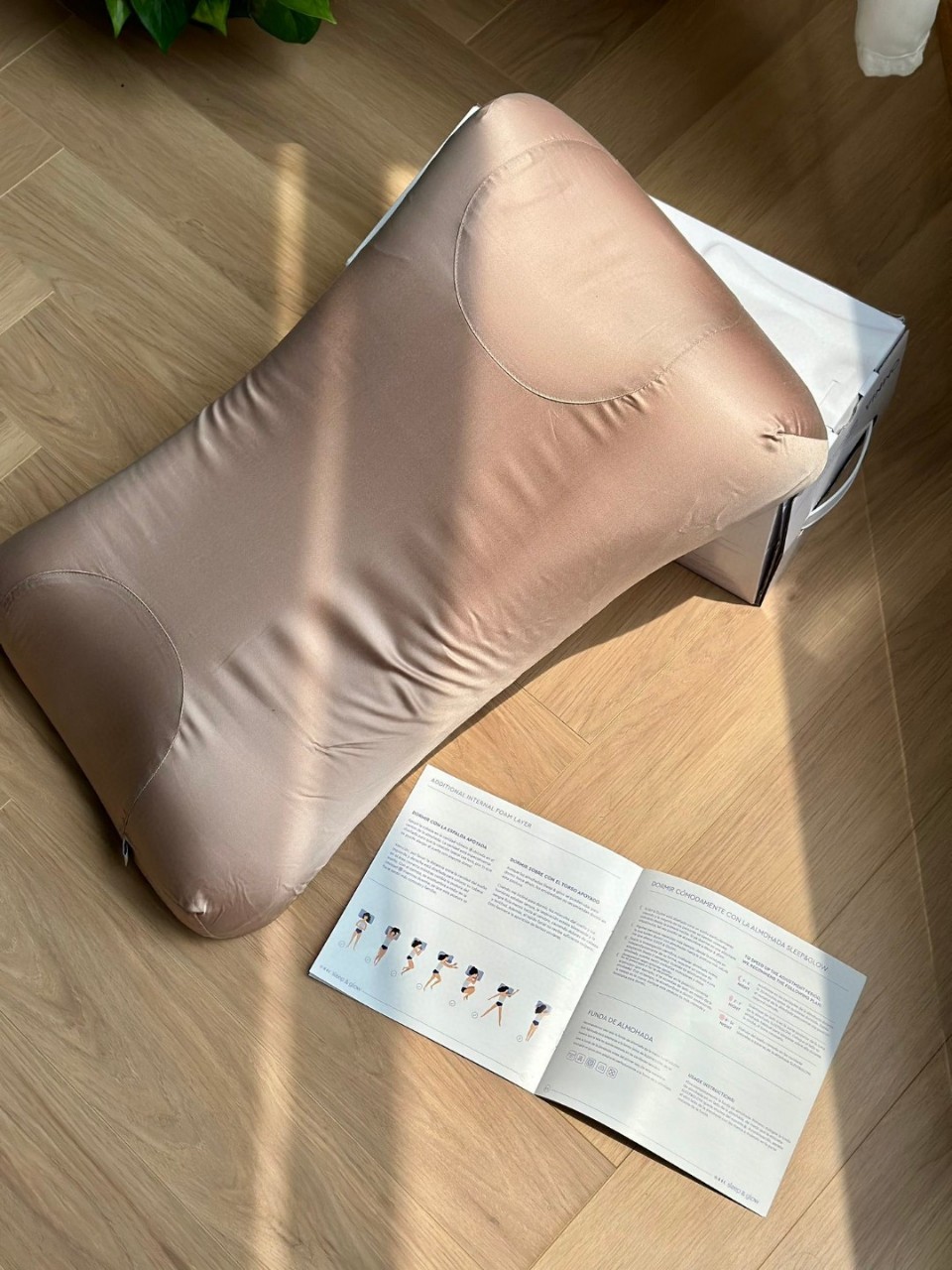 Италия, подушка Slep Beauty Pro, для бокового сна, без давления, против морщин, подушка из мемори-фома для шейного отдела