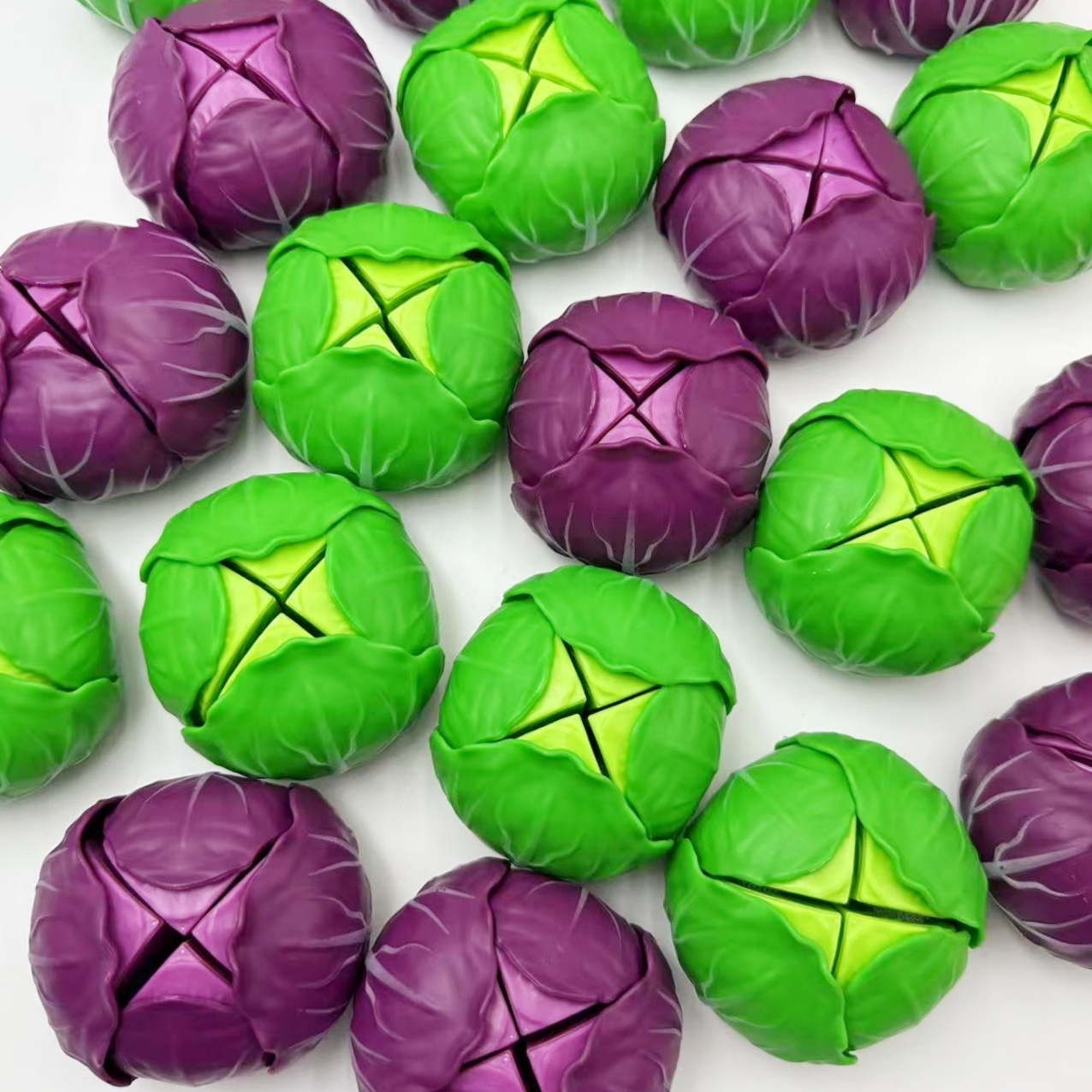 New Children's Pretend Play Fruit Cutting Toy with Peelable Shells, Kitchen Cooking Educational Injection Molding Toy for Peeling Leaves and Cabbage