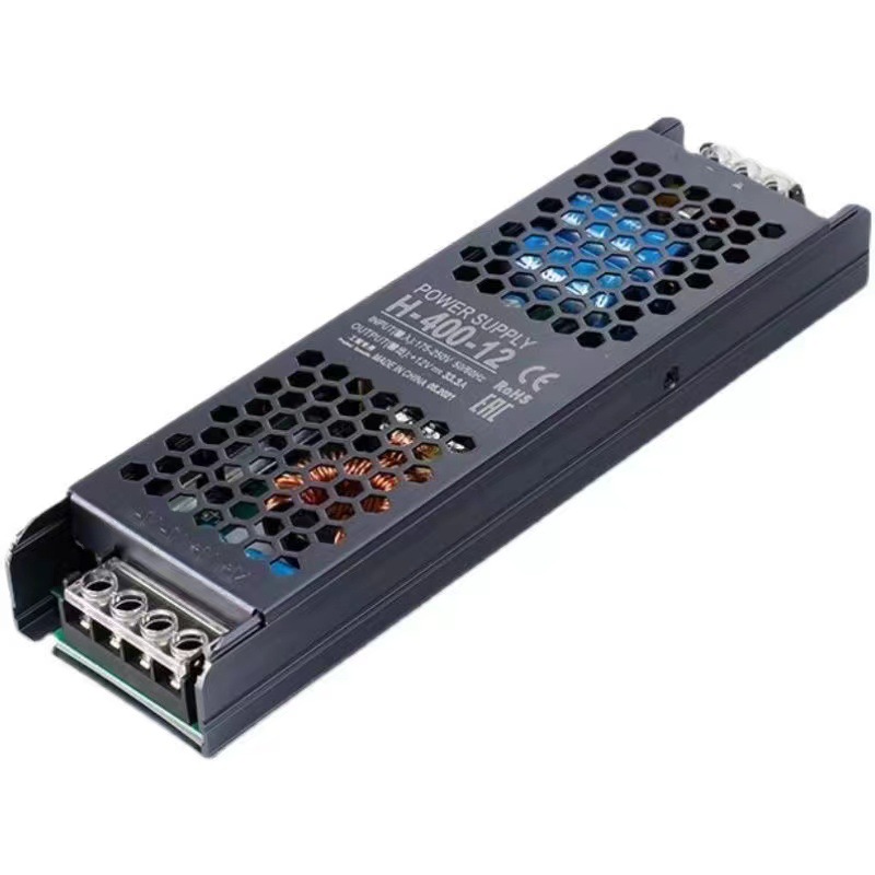 Special power supply for led light box 12V ultra-thin strip built-in black diamond power supply 24v200w400 transformer mute