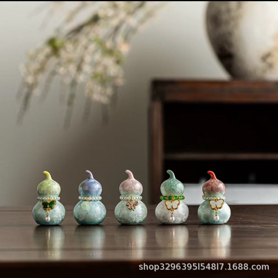 Кристально глазурованные тыквенные маленькие украшения керамические милые цветные маленькие свежие чайные питомцы аксессуары для чайной церемонии высококачественные подарки