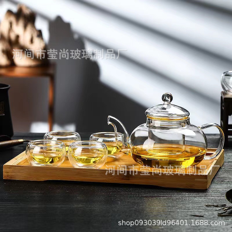 Double-Layer Glass Small Tea Cup, Heat-Resistant Small Cup, Insulated Tea Cup, Transparent Cup, Kung Fu Tea Set, Small Capacity Tea Cup