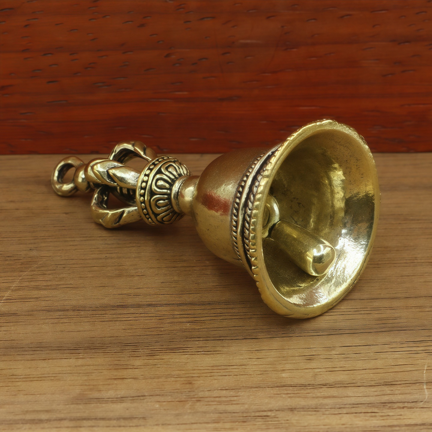 Brass Retro Magic Pestle Vajra Bell Pendant Small Pendant DIY Accessories Crafts Car Keychain Pendant
