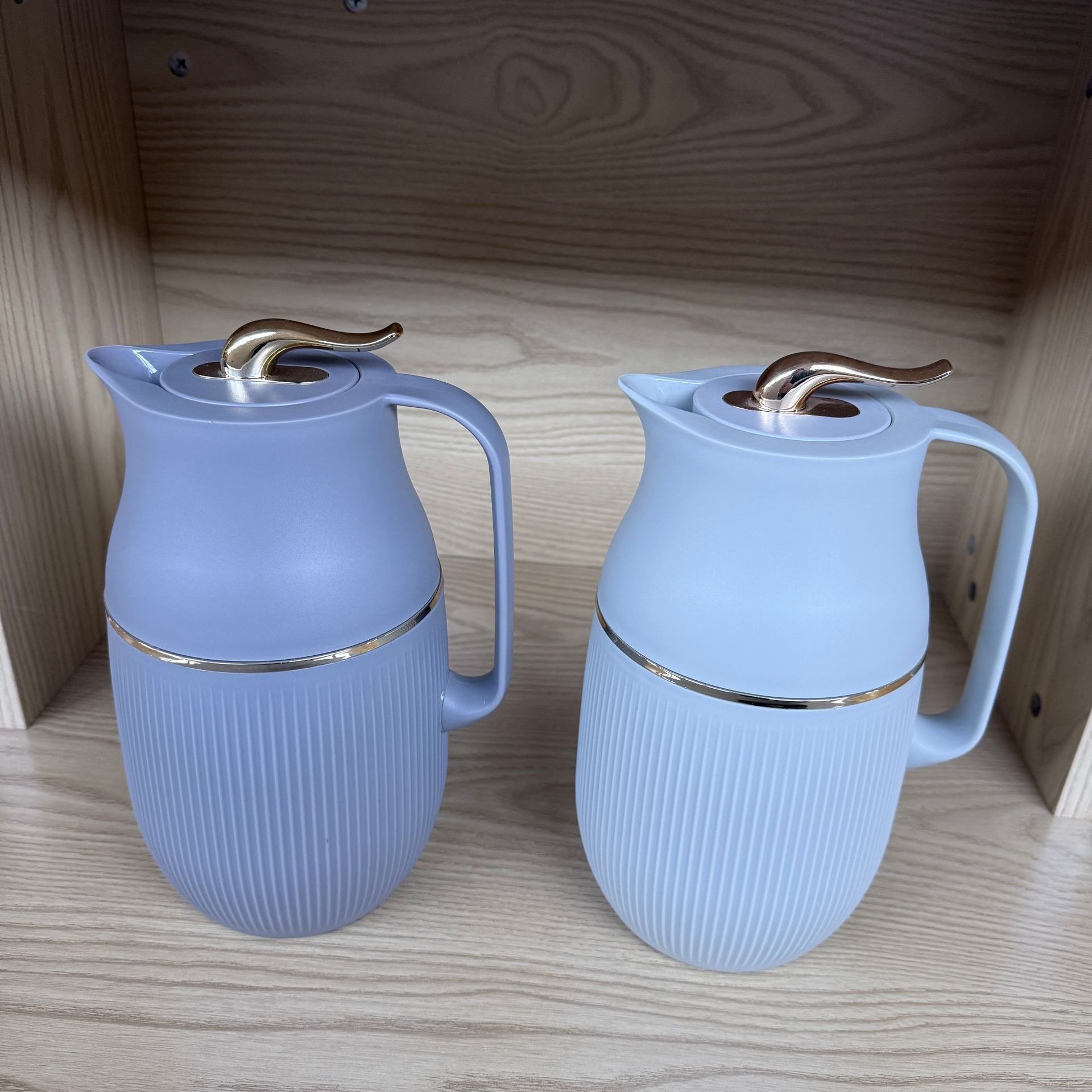 Modern Light Luxury Style Household Hot Water Kettle Push-Type Glass Liner Office Hot Water Bottle Durable Large-Capacity Coffee Pot