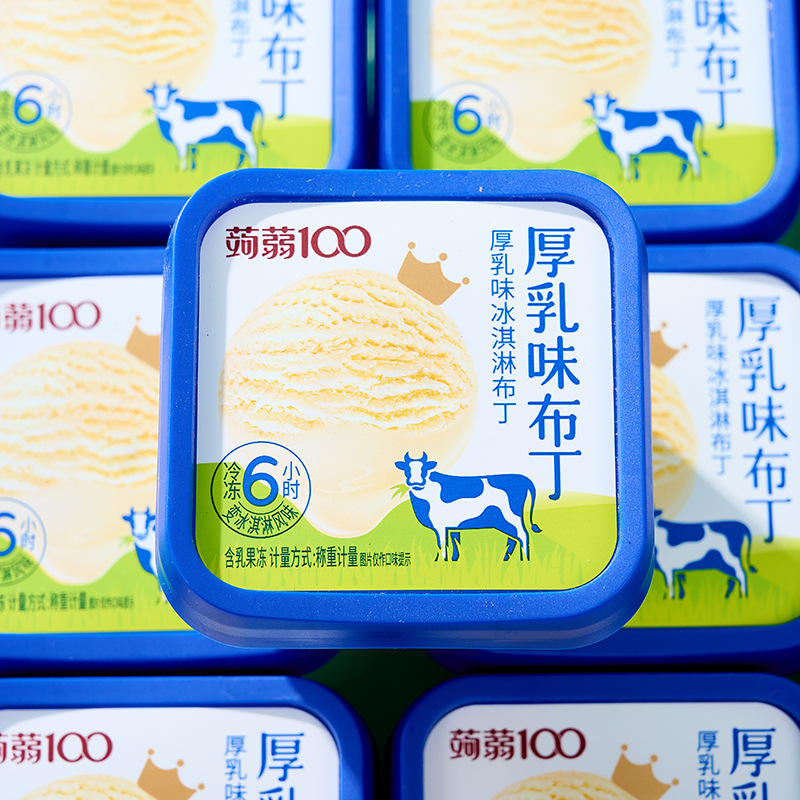 Пудинг-мороженое Yanjinpuzi со вкусом густого молока для закусок