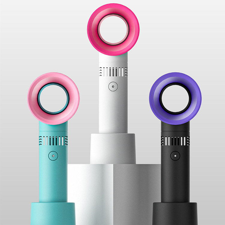 Кросс-бордерный мини USB зарядный ручной безлопастной вентилятор, портативный настольный вентилятор для сушки ресниц