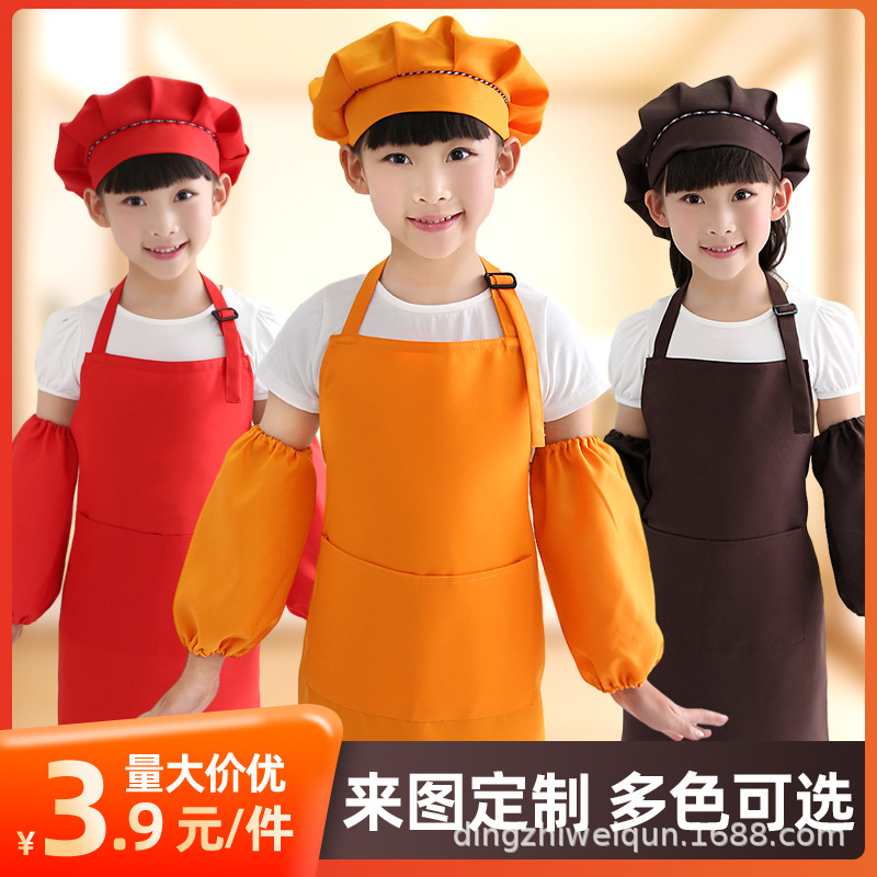 Фартук для детей с индивидуальной печатью, защитная одежда для выпечки