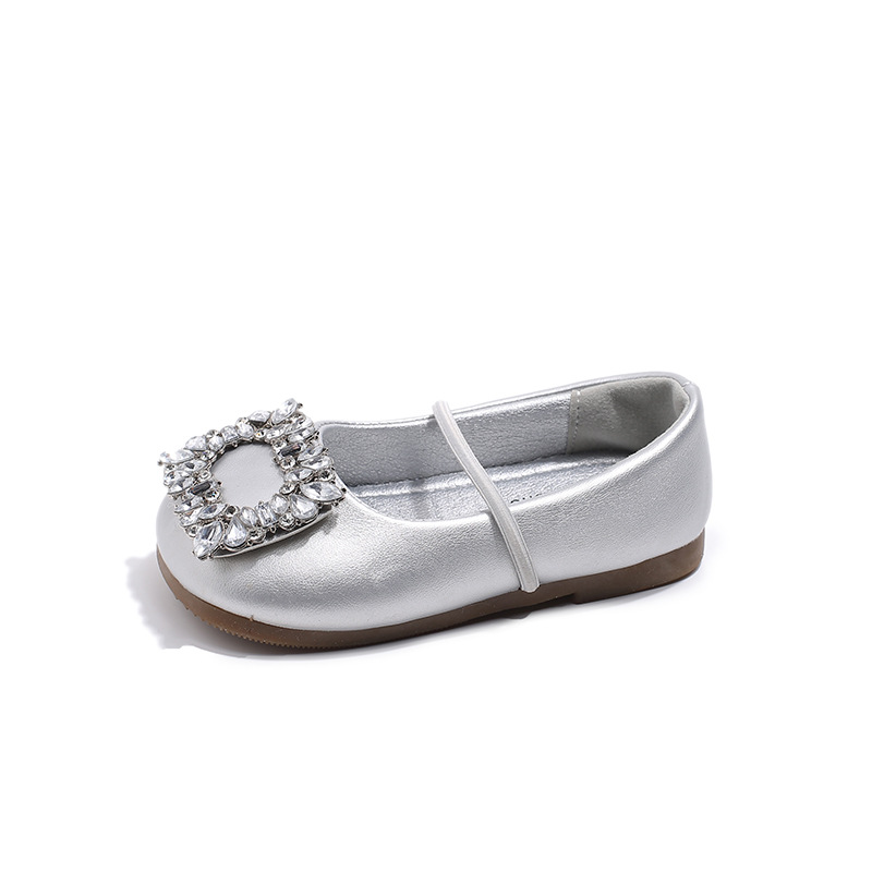 French Style Square Toe Ballet Shoes for Women 2025 Spring and Summer New Style Rhinestone Slip-Ons with Skirt Soft Sole Shoes