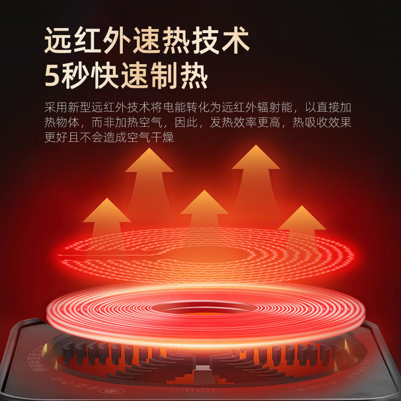 Heater Household Energy-Saving Stove Heater Simulated Flame Electric Heater Fast Heating Small Barbecue Water Boiler