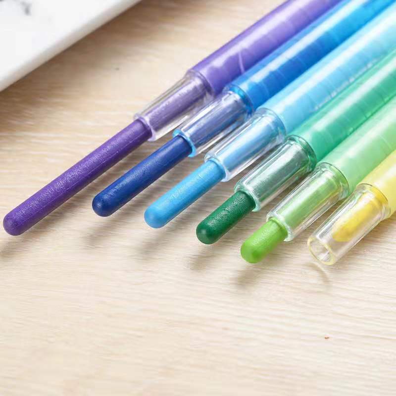 Bulk rotating crayons manufacturers supply rotary painting stick crayons 24-color rotating crayons student stationery wholesale