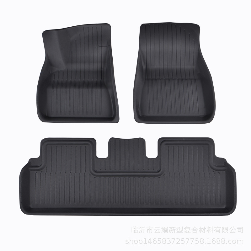 Suitable for Tesla Foot Mat Model 3/Y All-weather 3D Foot Mat TPR Material XPE Floor Mat