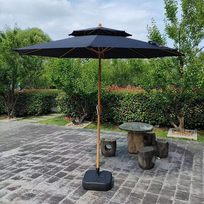Outdoor Umbrella Garden Umbrella Outdoor Large Sun Umbrella Advertising Folding Middle Column Umbrella Balcony Table and Chair Sunshade Umbrella Outdoor Stall