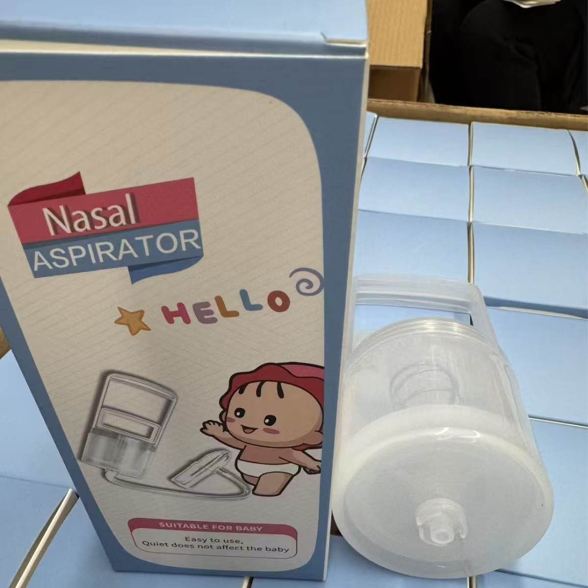 Labelable Cross-Border Baby Hand-Pulled Nasal Aspirator Negative Pressure Vacuum Suction Nasal Mucus and Nasal Congestion Artifact Manual Nasal Aspirator 11