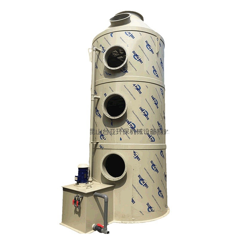 Factory Direct Supply Spray Tower Biological Deodorization Equipment Sewage Plant Exhaust Gas Treatment Acid Mist Purification Pp Spray Tower