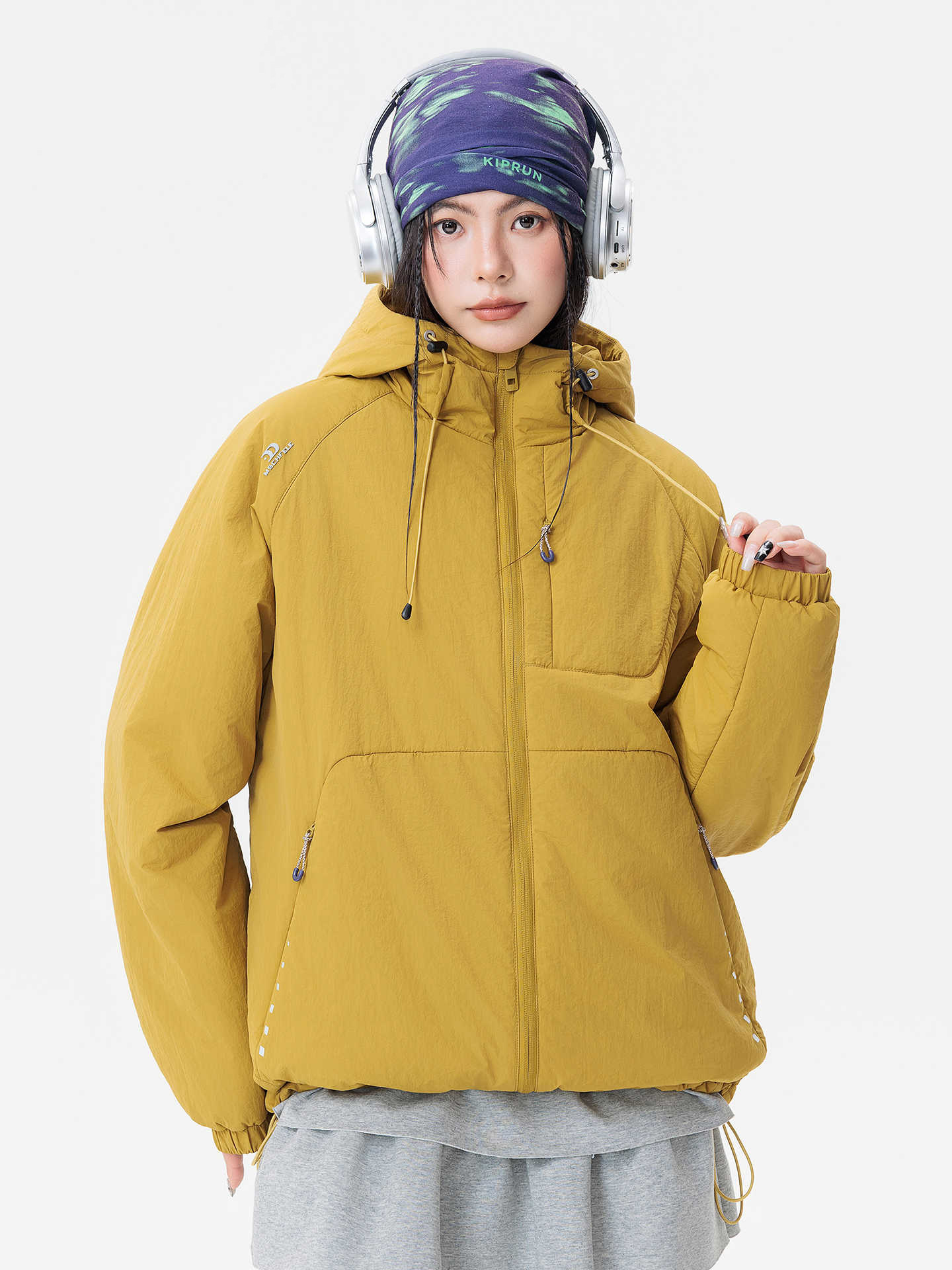 Big Brand Women's Lightweight Cotton Outwear 2025 Winter New Outdoor Sports Stand-Up Collar Hooded Casual Warm Cotton Jacket