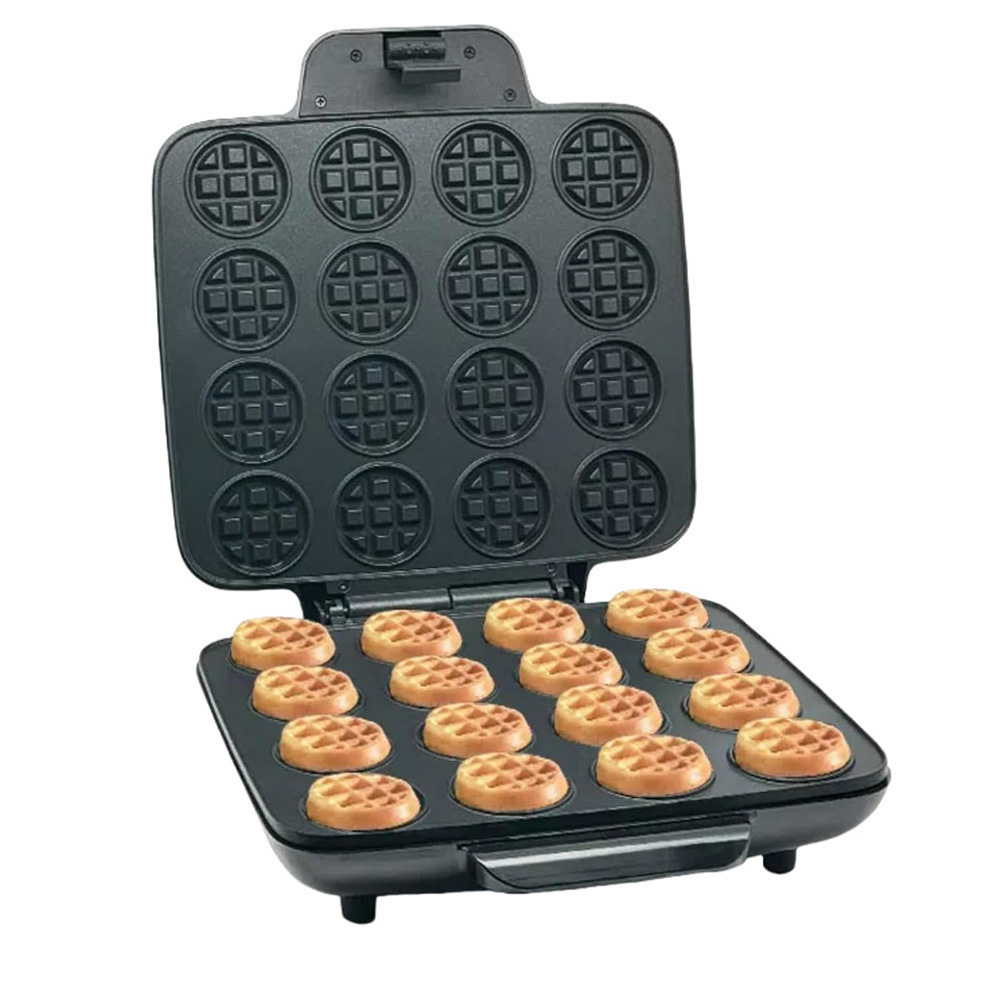 Cross-Border American Standard 16-Hole Small Waffle Machine, Mini Waffle Machine, Small Waffle Machine, Breakfast Biscuit Machine, Round Cake Machine