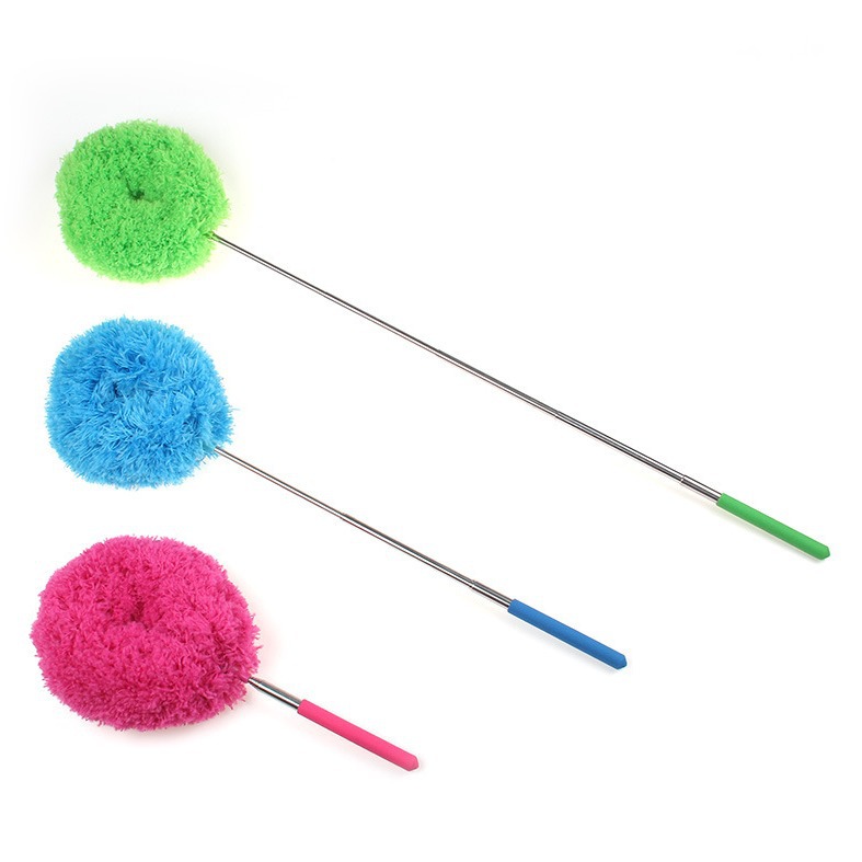 Small Round-Head Feather Duster for Dust Removal, Household Cleaning, Extendable for Cleaning Gaps and Crevices
