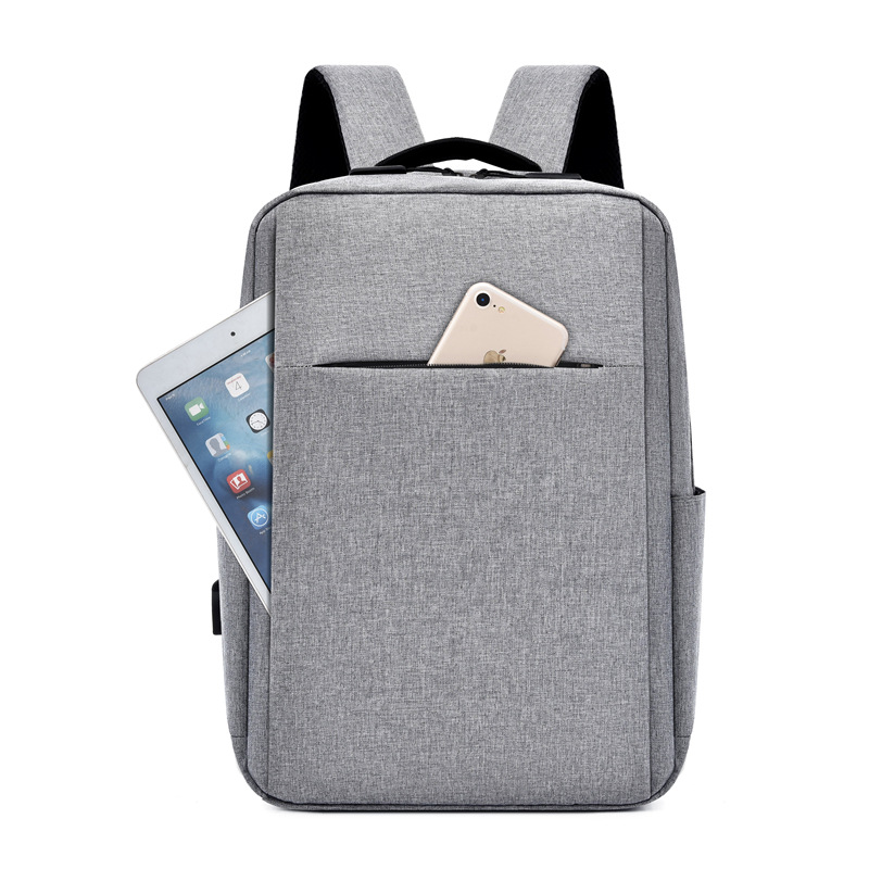 Cross-Border Supply USB Charging Backpack Business Casual Computer Backpack Large Capacity Multi-Functional Gift with Logo Printing