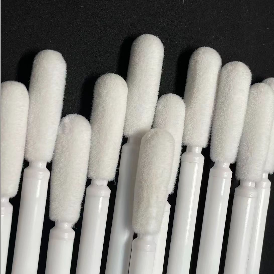 Pig Pharyngeal Swab, Special Sampling Pharyngeal Swab for Pig Farm, Disposable Flocked Pharyngeal Swab Sampler for Pig, Individually Packaged