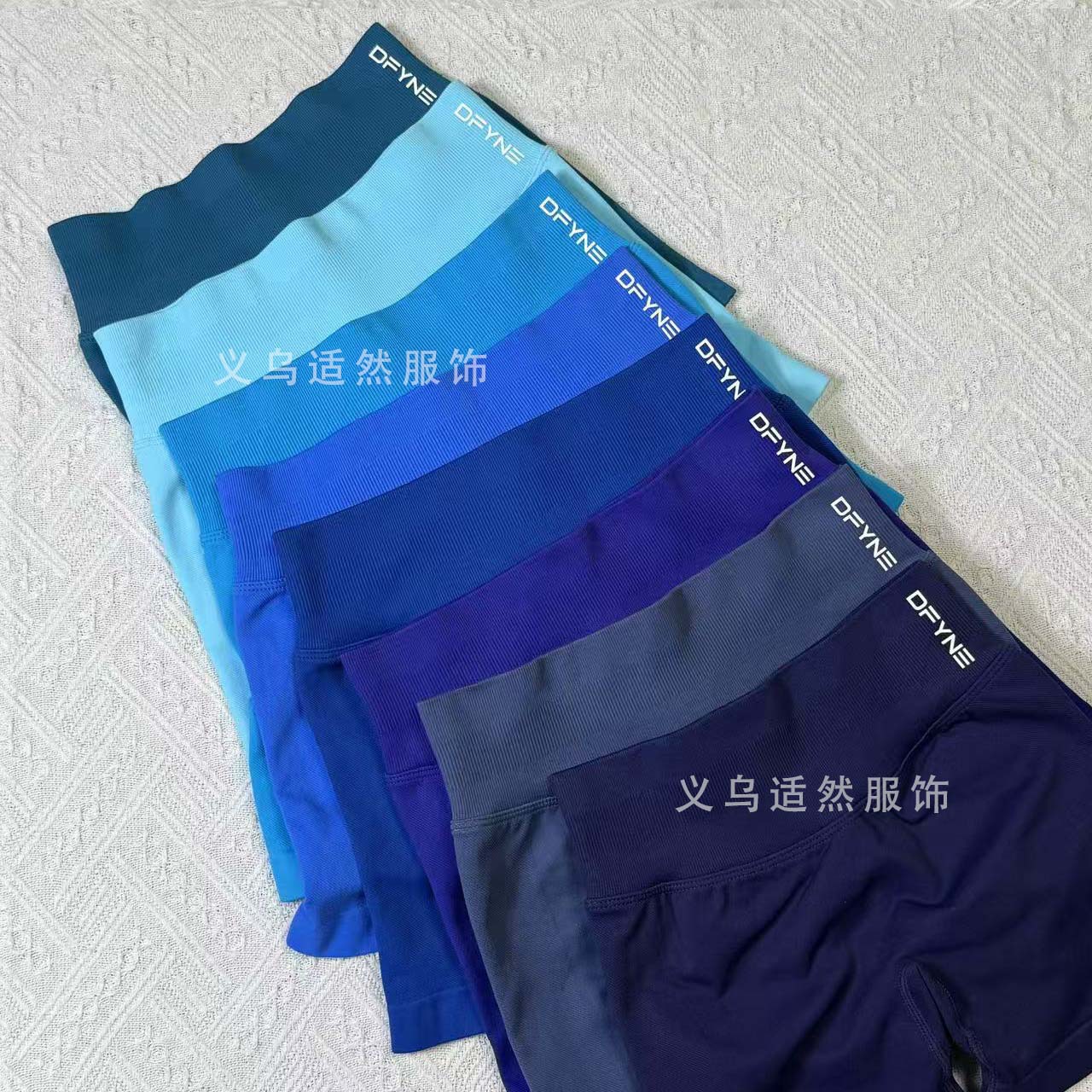 Cross-Border Fitness Shorts Candy Color Sports Shorts Running Fitness Hip Lifting Pants Moisture Wicking Quick Drying Three-Point Pants for Women