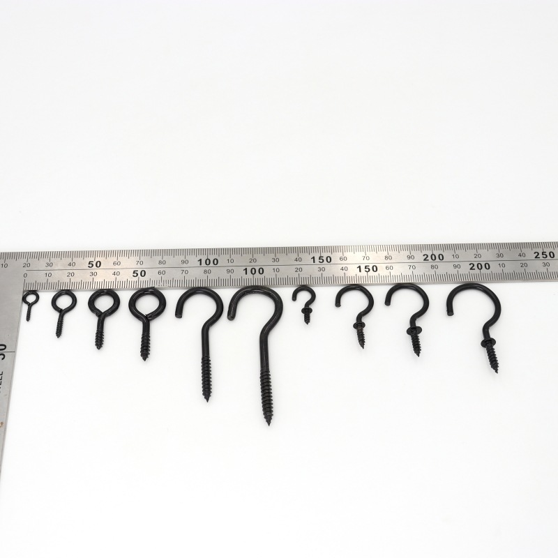 Cross-Border Black Light Hook Open-End Self-Tapping Screws 2 # 3 # 6 # 8 # Question Mark Hook Accessories Claw Screws