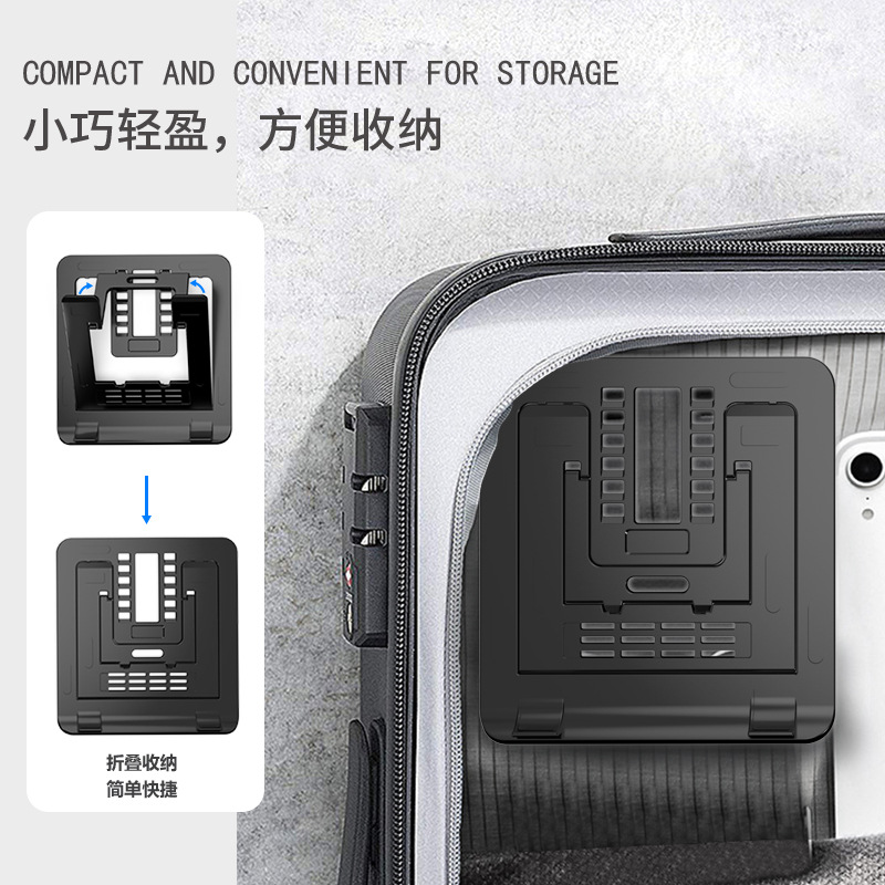 Laptop Stand Desktop Heightening Rack Aluminum Alloy Suspended Cooling Folding Portable Bracket Lifting Pad