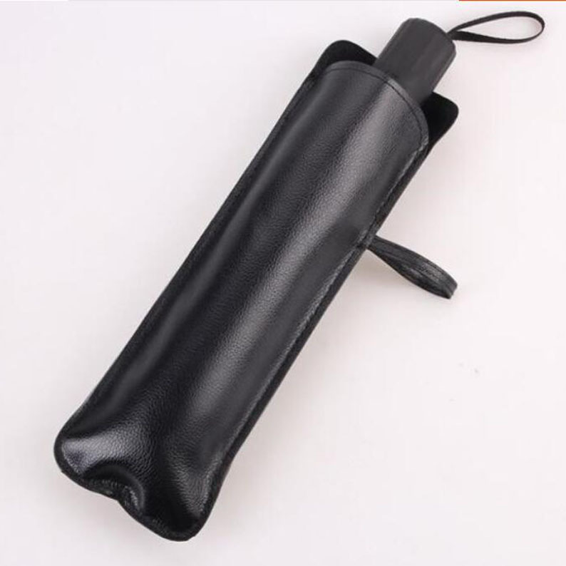 Leather Umbrella Storage Bag Umbrella Cover Sunshade Umbrella Storage Bag PU Portable Sun Umbrella Sunshade New Style