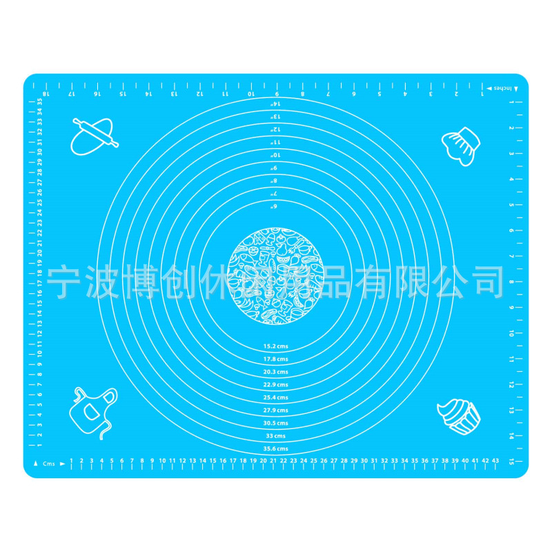 Conventional 130g Thickened Rolling Noodle and Noodle Pad with Scale Not Stick Baking Cooking Pad Chopping Board 5040 Silicone Kneading Pad