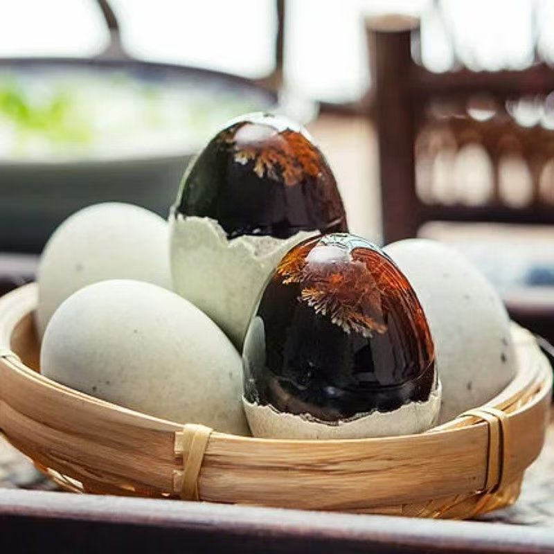 Preserved Eggs, Pine Flower Eggs, Wholesale Duck Eggs, Preserved Eggs, 40-80 Grams, 30 Pieces, Whole Box, Free Shipping, Instant Food, New Product